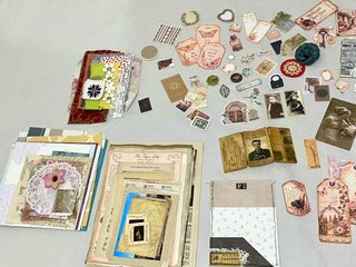 Kit de papeles y elementos para journal