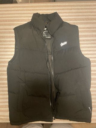Chaleco acolchado STWD Pull&Bear Negro