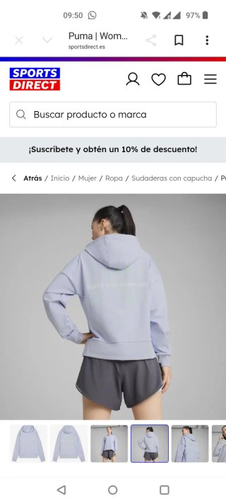 Sudadera PUMA x HYROX Cloudspun Azul Talla S