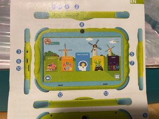 Tablet infantil 7” WiFi con funda protectora nueva