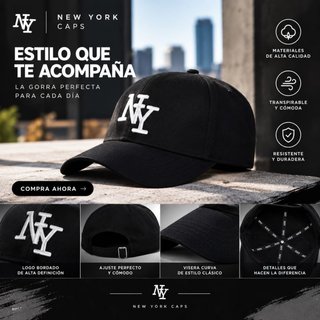 Gorra Negra New York