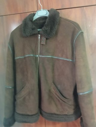 Chaqueta de piel marrón Talla M