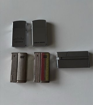 Lote 5 accendini IMCO, SILVER MATCH e ZIPPO
