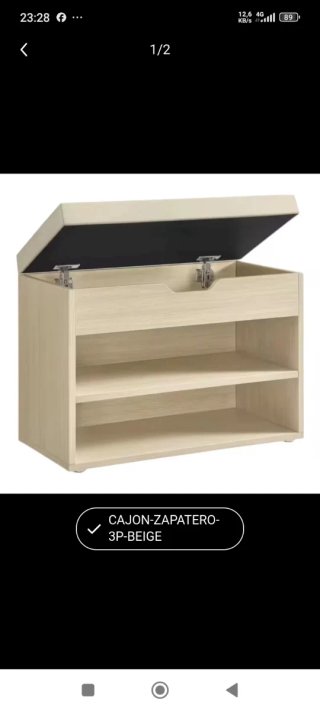 Banco Zapatero de Madera Nuevo.