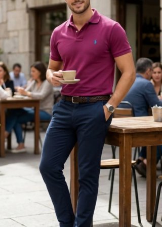 Polo Ralph Lauren Granate Custom Fit