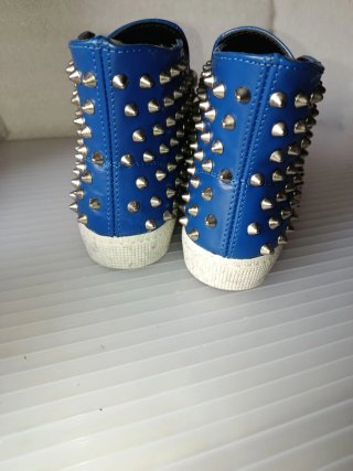 Sneakers Gienchi Blu/Argento Tg 39