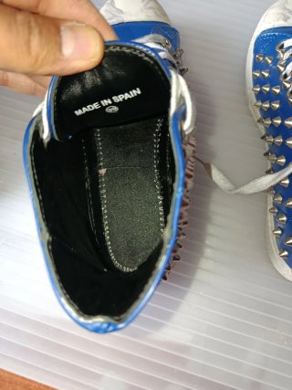 Sneakers Gienchi Blu/Argento Tg 39
