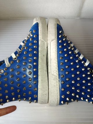 Sneakers Gienchi Blu/Argento Tg 39