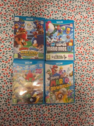 Lote 4 Giochi Wii U Super Mario
