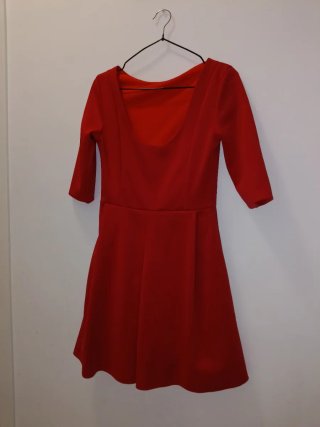 Vestido Rojo Abullonado talla S/M