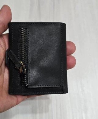 Cartera con monedero de piel hombre.