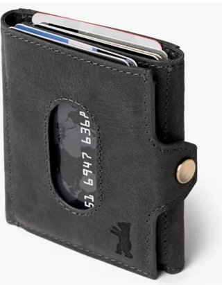 Cartera con monedero de piel hombre.