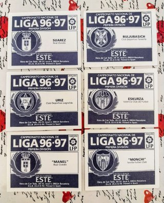 ANTIGUOS CROMOS DE FÚTBOL LIGA 96/97