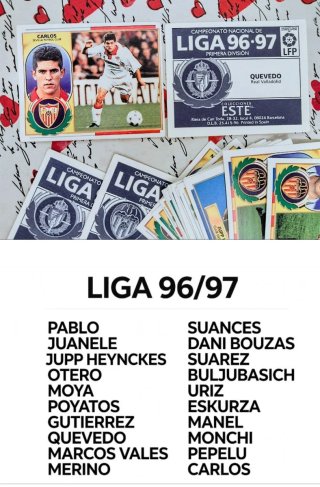 ANTIGUOS CROMOS DE FÚTBOL LIGA 96/97