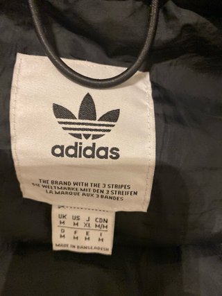 Abrigo Acolchado Adidas Negro