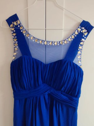 Vestido de fiesta largo azul