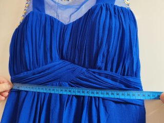 Vestido de fiesta largo azul