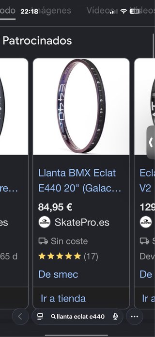 Llanta BMX Eclat E440 20