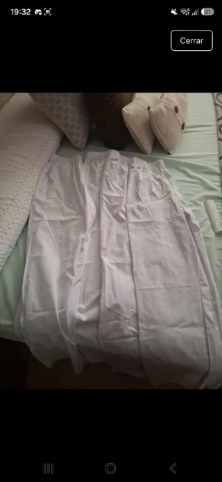 4 Pantalones de Cocinero Blancos