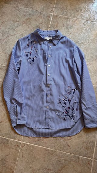 Camisa Springfield Rayas Flores Talla 36