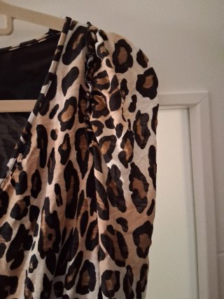 Vestido Estampado Animal Print Zara