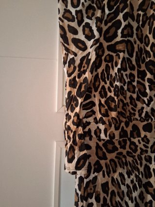 Vestido Estampado Animal Print Zara