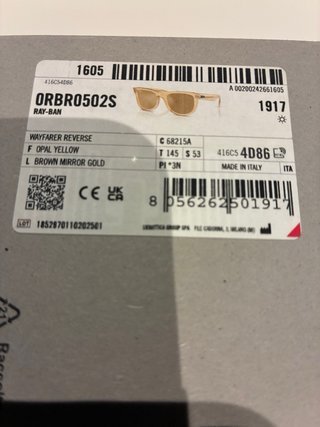 Ray-Ban Wayfarer Reverse RB0502S sin estrenar