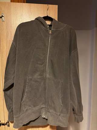 Chándal ancho streetwear gris