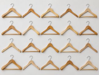 Lote 20 perchas madera IKEA