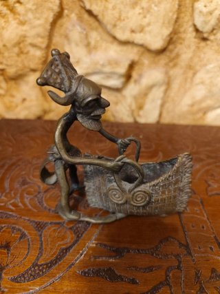 Figura Bronce Africana Cera Perdida