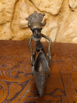 Figura Bronce Africana Cera Perdida