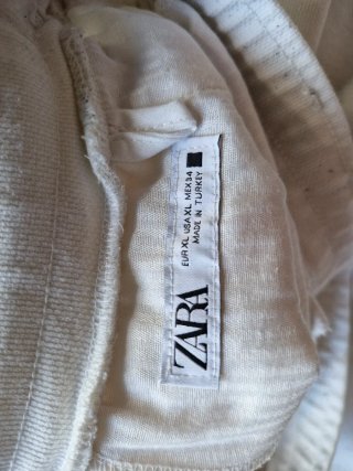 Pantalón corto blanco Zara Talla XL