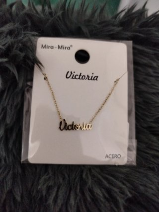 Collar Victoria Mira-Mira Acero Dorado
