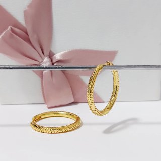 Pendientes de Aro Pandora Dorados