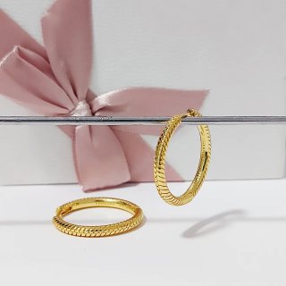 Pendientes de Aro Pandora Dorados
