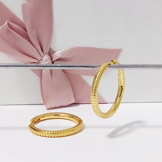Pendientes de Aro Pandora Dorados