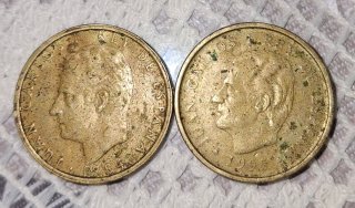 2 Monedas Juan Carlos I (1984 y 1995)