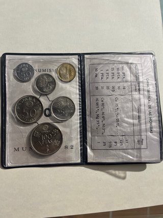 Folleto Mundial 82 España Serie Numismática