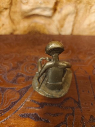 Figura Bronce Arquero Africano Cera Perdida