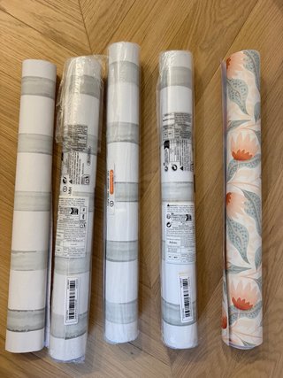 5 Rollos de Papel Pintado Autoadhesivo