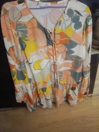 Blusa Laserre Talla 42 Estampada Multicolor