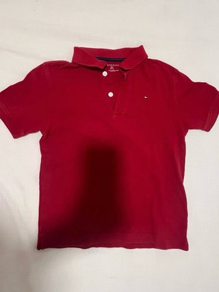 Polo Tommy Hilfiger Niño Rojo . Talla 6-7
