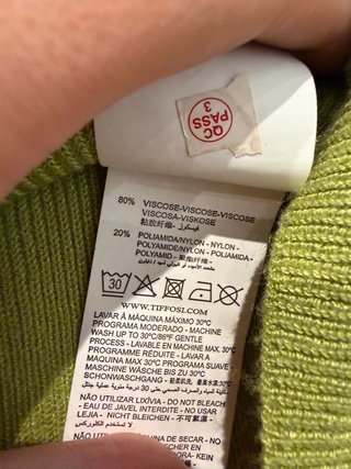 Camisola de Malha Verde Tiffosi Tamanho L
