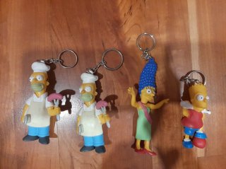 Conjunto de 4 Porta-chaves Os Simpsons
