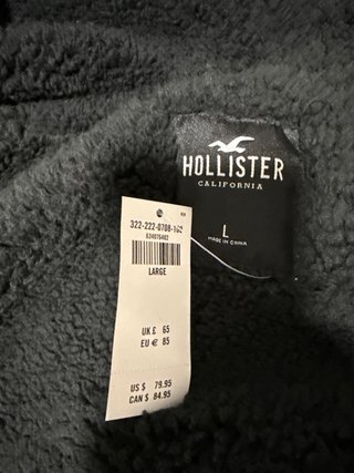 Sudadera Hollister Cremallera Talla L Nueva