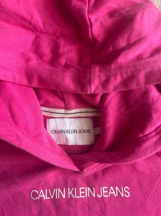 sudadera hoodie Calvin Klein Jeans rosa talla S