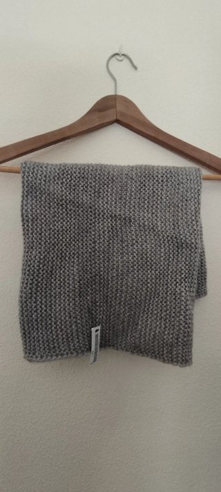 Cuello Bufanda Gris de Punto
