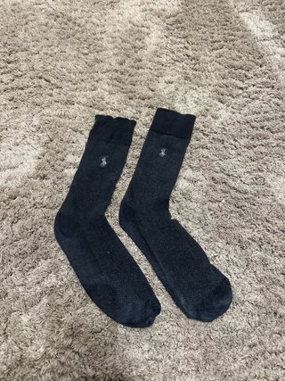 Calcetines Polo Ralph Lauren negros logo bordado