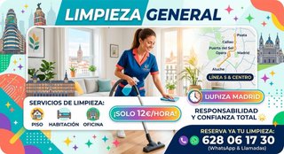 Servicio de Limpieza general en Madrid