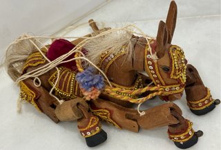 ANTIGUA MARIONETA BURRITO MEXICANO MADERA XX